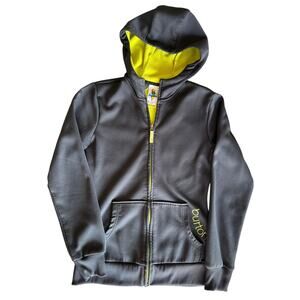 Burton Cool Flavors Fleece Lined Dryride Small Gray Hooded Full Zip Jacket
